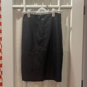 Size 6 Express Leather Skirt NWT.